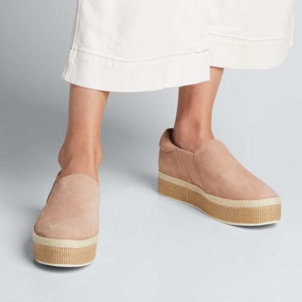 ✨ NWOB Vince Wilden Suede Espadrille Platform Sneakers Size 8, 10 ✨ - Picture 3 of 15